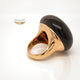 Naira & C Obsidian Rose Gold Ring 19669 - Beverly Hills Jewelry Store