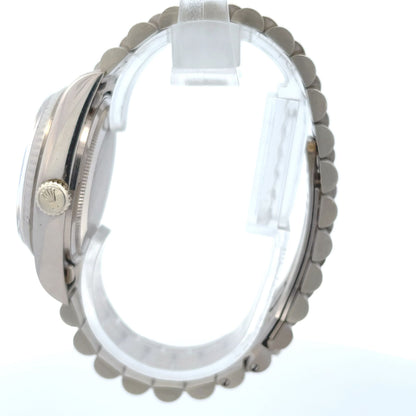 Rolex Day-Date President 36mm White Gold Diamond Dial 18039 - Beverly Hills Watch Company