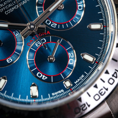 Rolex Daytona Chronograph White Gold Blue Dial 116509 - Beverly Hills Watch Company