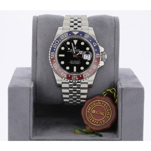 Rolex GMT Master II Stainless Steel Ceramic "Pepsi" Jubilee 126710blro