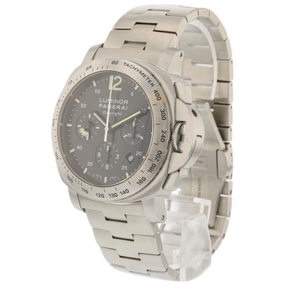 Panerai Luminor Dalight Chronograph 44MM Stainless Steel Black Dial PAM00250