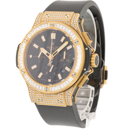 Hublot Big Bang Evolution Chronograph 44mm Rose Gold Baguette 301.PX.1180.RX.0904