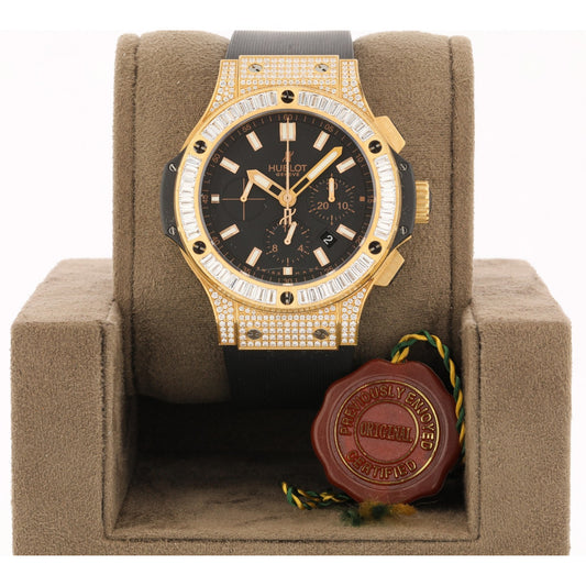 Hublot Big Bang Evolution Chronograph 44mm Rose Gold Baguette 301.PX.1180.RX.0904