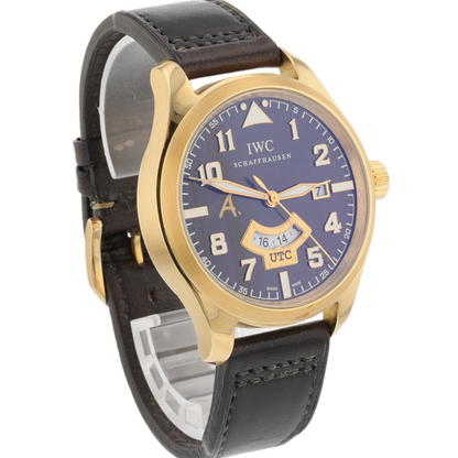 IWC Pilot Antoine de Saint Exupery 44mm Rose Gold  Bronze Dial IW320103