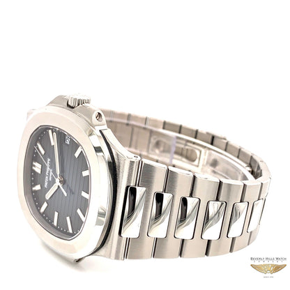 Patek Philippe Nautilus 43MM Stainless Steel Automatic Blue Dial 5711/1A-010 MQTL5E - Beverly Hills Watch Company Watch Store