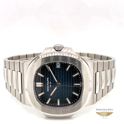 Patek Philippe Nautilus 43MM Stainless Steel Automatic Blue Dial 5711/1A-010 MQTL5E - Beverly Hills Watch Company Watch Store