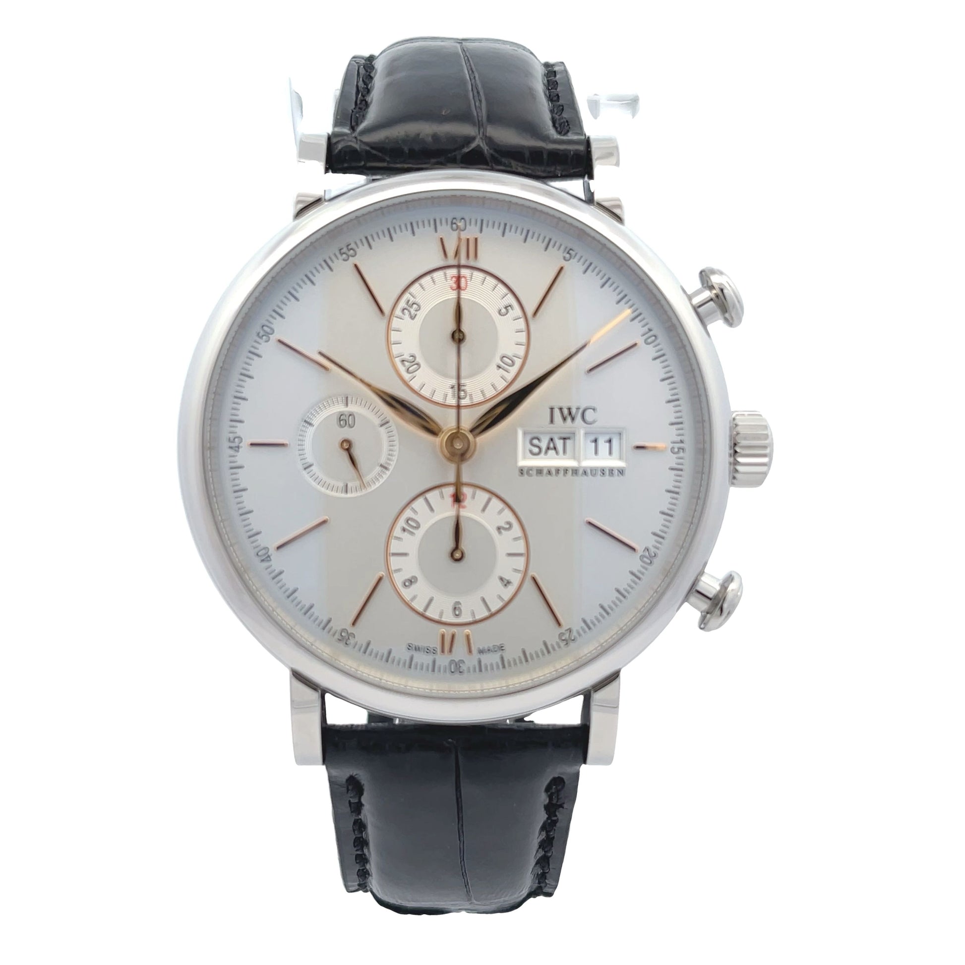 IWC Portofino 42mm Stainless Steel Chronograph IW391031 - Beverly Hills Watch Company