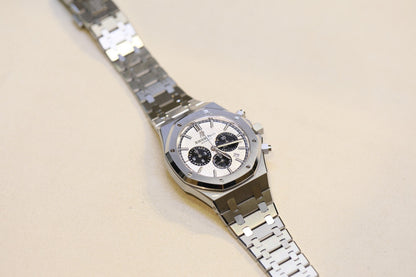 Audemars Piguet Royal Oak Chronograph 41mm Stainless Steel Panda 26331ST.OO.1220ST.03 1KP2EK - Beverly Hills Watch