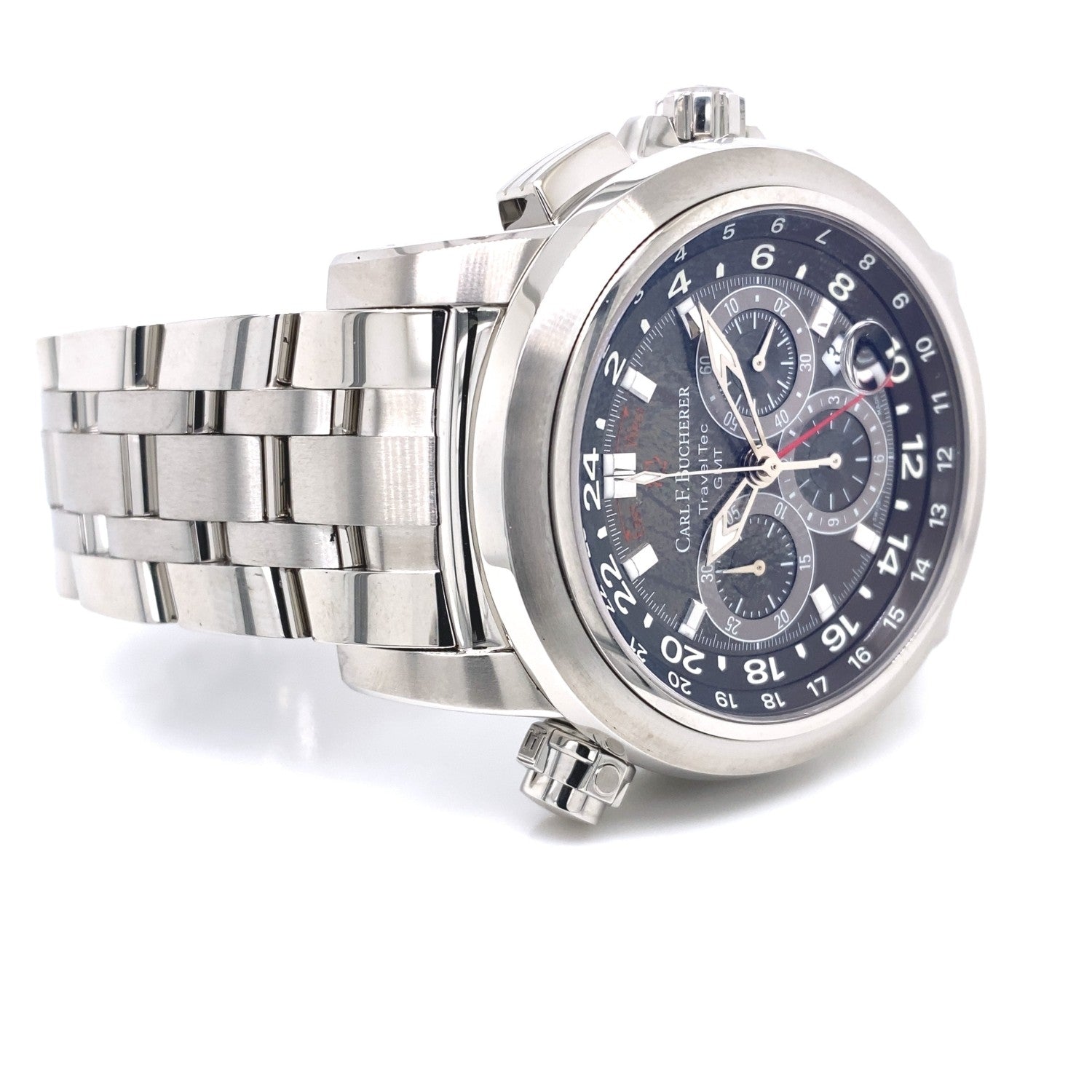 Carl F. Bucherer Patravi Traveltec GMT Men's Watch 00.10620.08.33.21 - Beverly Hills Watch Company