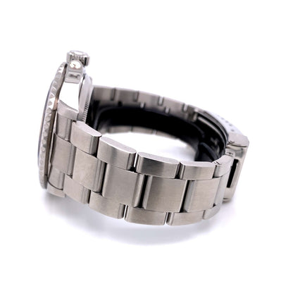 Rolex Submariner Date Stainless Steel Black Dial Oyster Bracelet 16610 1QXVJN - Beverly Hills Watch Company