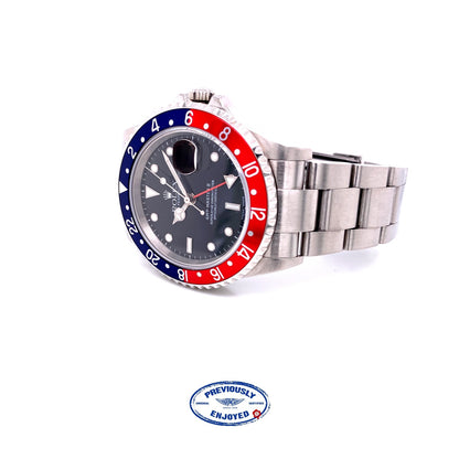 Rolex GMT Master II Stainless Steel "PEPSI" 16710 1RVA9J - Beverly Hills Watch Company