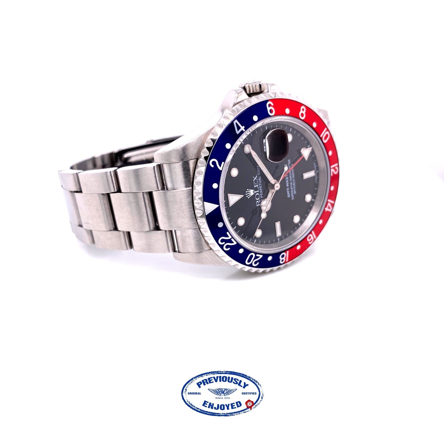 Rolex GMT Master II Stainless Steel "PEPSI" 16710 1RVA9J - Beverly Hills Watch Company