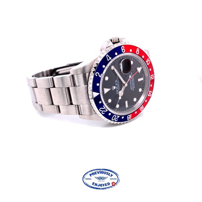 Rolex GMT Master II Stainless Steel "PEPSI" 16710 1RVA9J - Beverly Hills Watch Company
