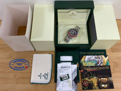 Rolex GMT Master II Stainless Steel "PEPSI" 16710 1RVA9J - Beverly Hills Watch Company