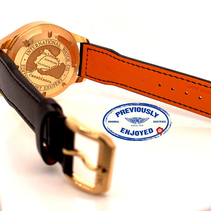 IWC Pilot 42mm Antoine de Saint-Exupery Rose Gold  Bronze Dial IW320103 1YXAQF - Beverly Hills Watch Company