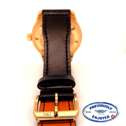 IWC Pilot 42mm Antoine de Saint-Exupery Rose Gold  Bronze Dial IW320103 1YXAQF - Beverly Hills Watch Company