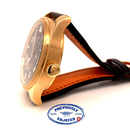 IWC Pilot 42mm Antoine de Saint-Exupery Rose Gold  Bronze Dial IW320103 1YXAQF - Beverly Hills Watch Company