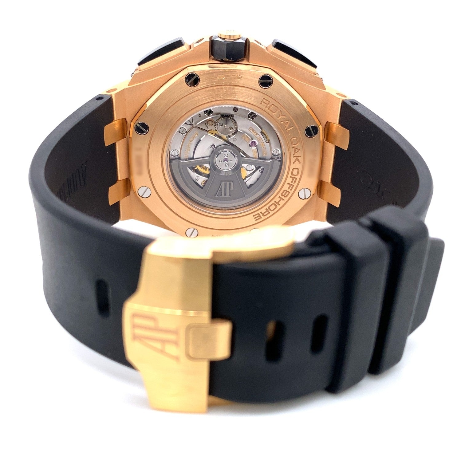 Audemars Piguet Royal Oak Offshore 44mm Rose Gold Black Dial Ceramic 26401RO.OO.A002CA.01 - Beverly Hills Watch Company