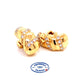Pair of 18K Yellow Gold Three Row Diamond Earrings - Beverly Hills Watch and Jewelry Store