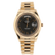 Rolex Day Date II 41MM Rose Gold President Black Roman Dial 218235