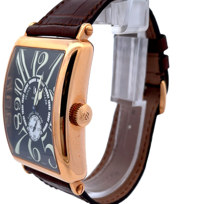 Franck Muller Long Island Grand Date Rose Gold Black Dial 1200 S6 GG - Beverly Hills Watch Company