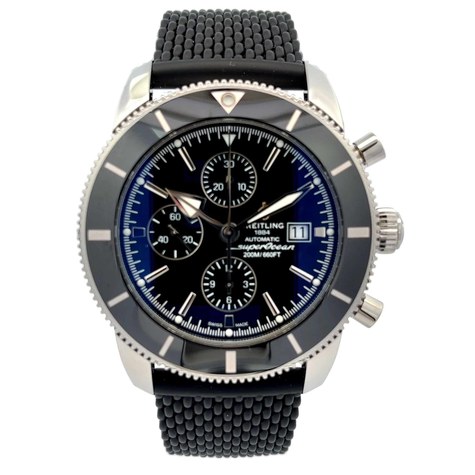 Breitling Superocean Heritage Chronograph 46mm Black Dial A13312121B1S1 - Beverly Hills Watch Company