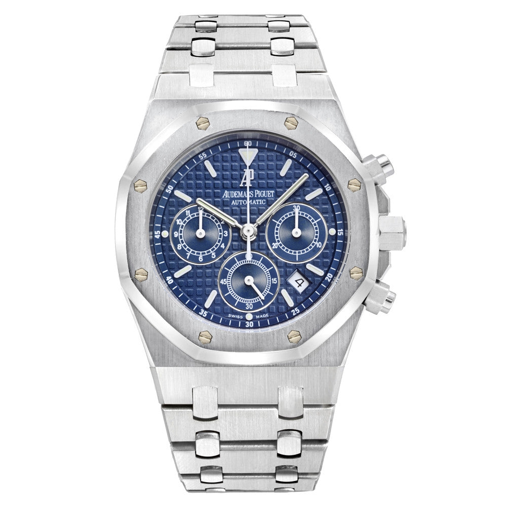 Audemars Piguet Royal Oak Chronograph 39MM Stainless Steel Blue Dial 25860ST.OO.1110ST.04 - Beverly Hills Watch Company