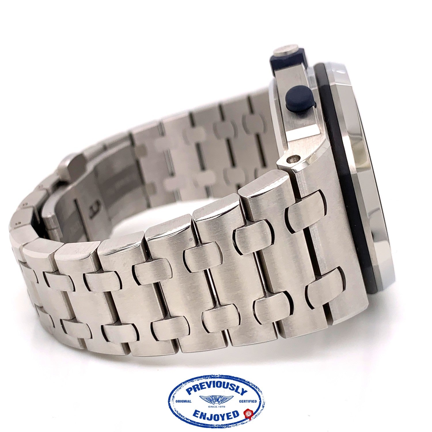 Audemars Piguet Royal Oak Offshore 42mm Stainless Steel Anniversary Blue Dial 26237ST.OO.1000ST.01 J7FXEC - Beverly Hills Watch Company