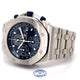 Audemars Piguet Royal Oak Offshore 42mm Stainless Steel Anniversary Blue Dial 26237ST.OO.1000ST.01 J7FXEC - Beverly Hills Watch Company