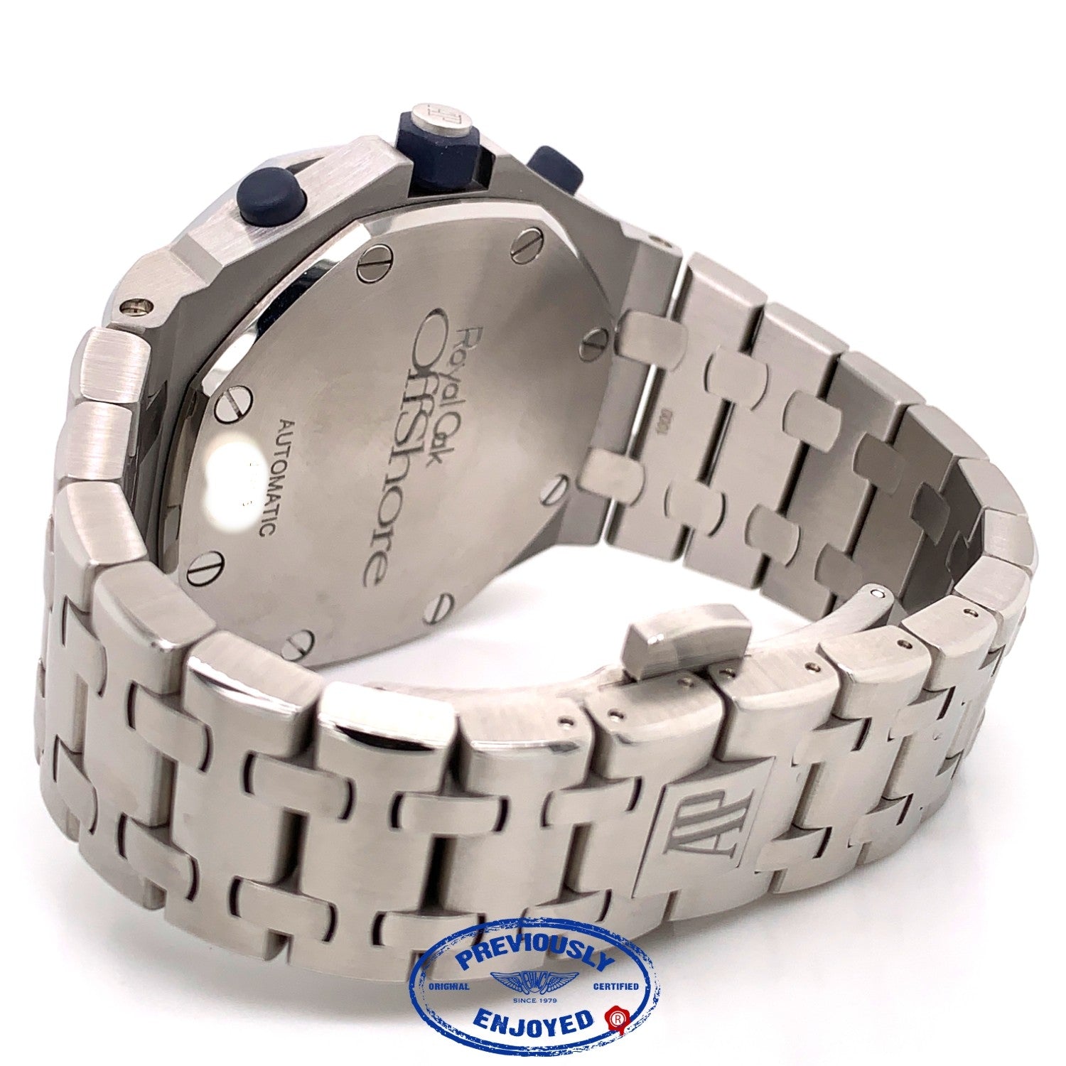 Audemars Piguet Royal Oak Offshore 42mm Stainless Steel Anniversary Blue Dial 26237ST.OO.1000ST.01 J7FXEC - Beverly Hills Watch Company