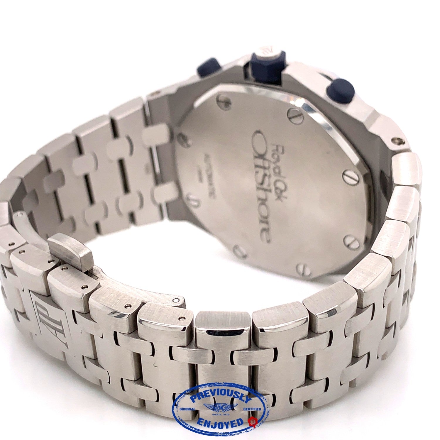 Audemars Piguet Royal Oak Offshore 42mm Stainless Steel Anniversary Blue Dial 26237ST.OO.1000ST.01 J7FXEC - Beverly Hills Watch Company