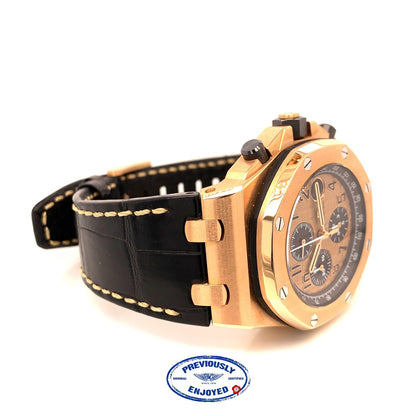Audemars Piguet Royal Oak Offshore Chronograph 42MM Pink Gold 26470OR.OO.A002CR.01 2E69JY - Beverly Hills Watch Company