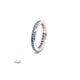 Blue Sapphire Eternity Band 18K White Gold 2652 - Beverly Hills Watch and Jewelry Company