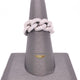 Naira & C Cuban Link Diamond Ring White Gold 26A33N - Beverly Hills Watch Company