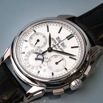 Patek Philippe Perpetual Calendar Chronograph White Gold 5270G-001 - Beverly Hills Watch Company