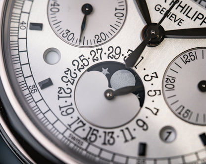 Patek Philippe Perpetual Calendar Chronograph White Gold 5270G-001 - Beverly Hills Watch Company