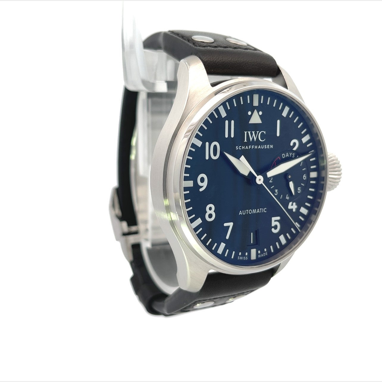 IWC Big Pilot Black Dial Seven Day Reserve Stainless Steel IW500912 - Beverly Hills Watch Company