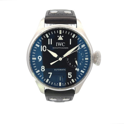 IWC Big Pilot Black Dial Seven Day Reserve Stainless Steel IW500912 - Beverly Hills Watch Company