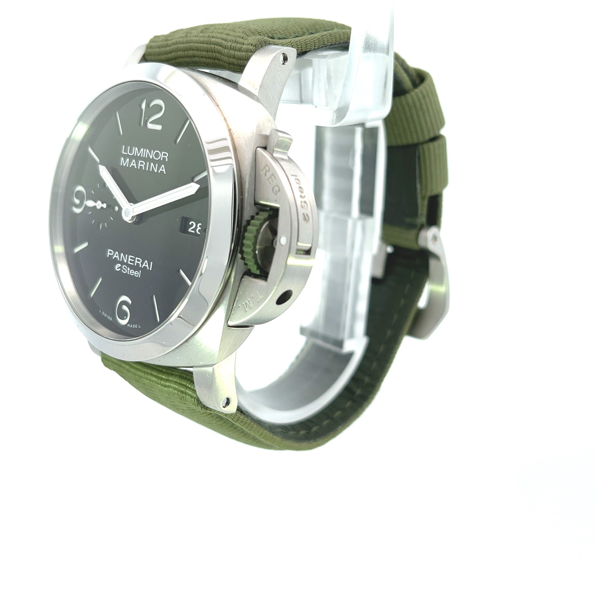Luminor Marina ESteel Verde Smeraldo PAM01356 - Beverly Hills Watch Company
