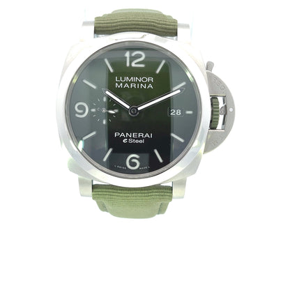 Luminor Marina ESteel Verde Smeraldo PAM01356 - Beverly Hills Watch Company
