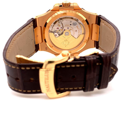Patek Philippe Nautilus Rose Gold Slate Dial 5711r 2C50HX - Beverly Hills Watch Company