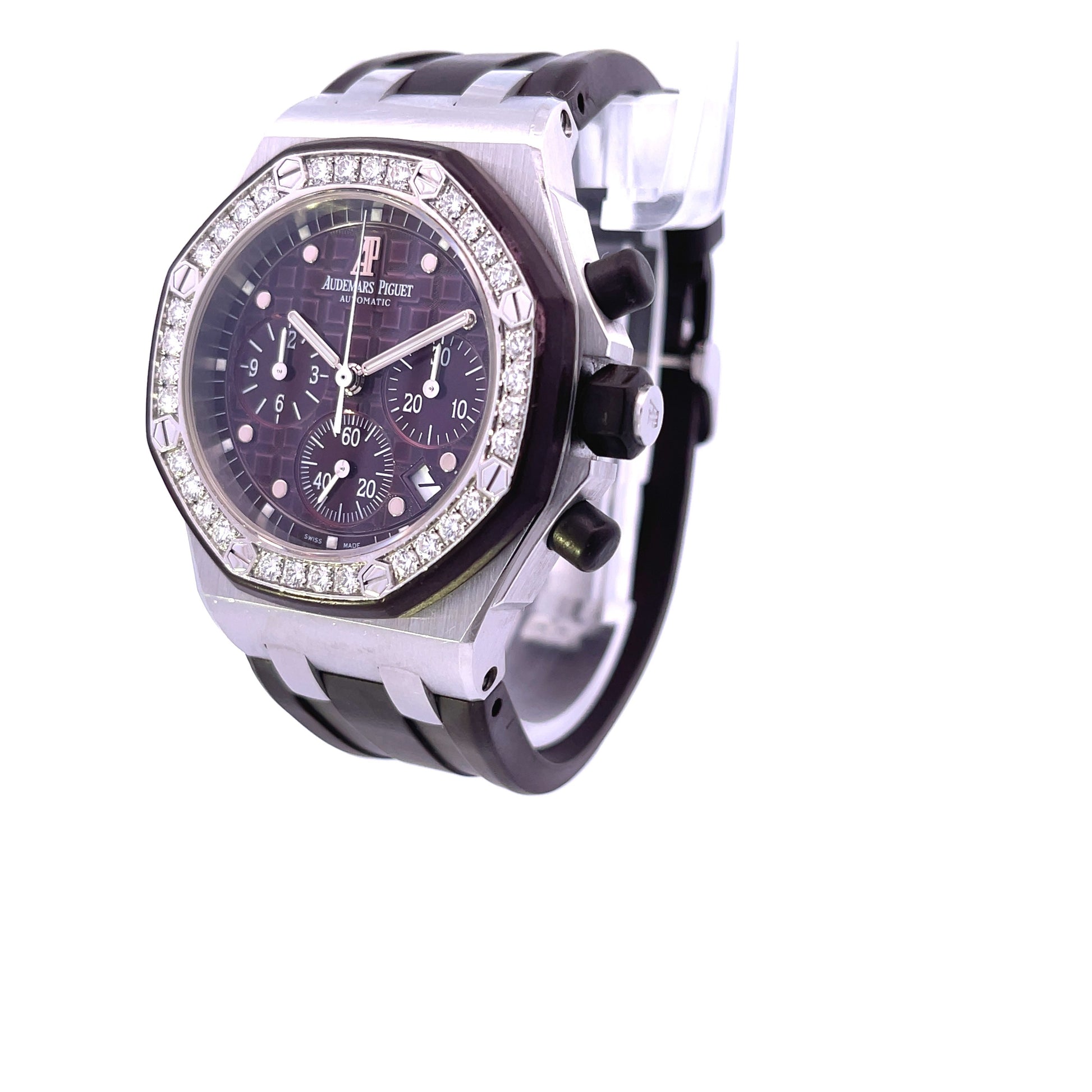 Audemars Piguet Royal Oak Offshore 37mm Purple Dial 26048SK.ZZ.D066CA.01 - Beverly Hills Watch Company