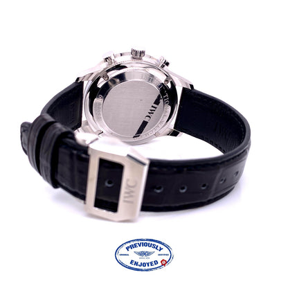 IWC Portuguese 40.9mm Stainless Steel Chronograph Blue Dial  IW371491 2L2D5K - Beverly Hills Watch Company