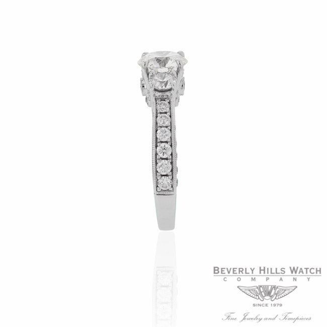 Designs by Naira 18k White Gold Diamond Engagement Ring 2R3TTW-ML 2R3TTW - Beverly Hills Jewelry Company
