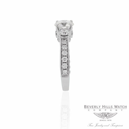 Designs by Naira 18k White Gold Diamond Engagement Ring 2R3TTW-ML 2R3TTW - Beverly Hills Jewelry Company