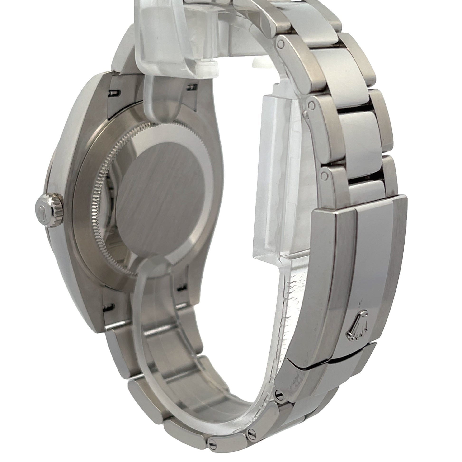 Rolex Datejust 41mm Stainless Steel White gold Fluted Bezel 126334 - Beverly Hills Watch Company