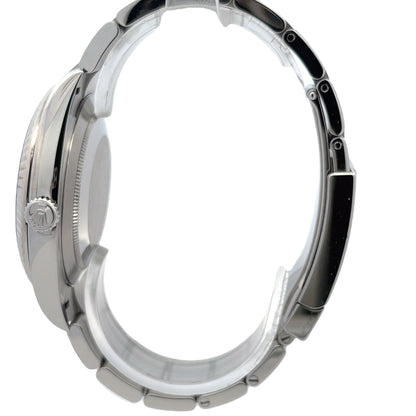 Rolex Datejust 41mm Stainless Steel White gold Fluted Bezel 126334 - Beverly Hills Watch Company