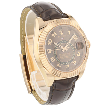 Rolex Sky-Dweller Everose 42mm Chocolate 326135