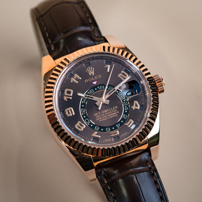 Rolex Sky-Dweller Everose 42mm Chocolate 326135