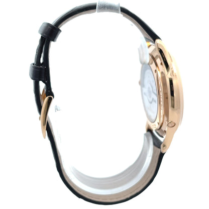 Jaeger LeCoultre Master Ultra Thin Perpetual Rose Gold Beige Dial Q1302520 - Beverly Hills Watch Company